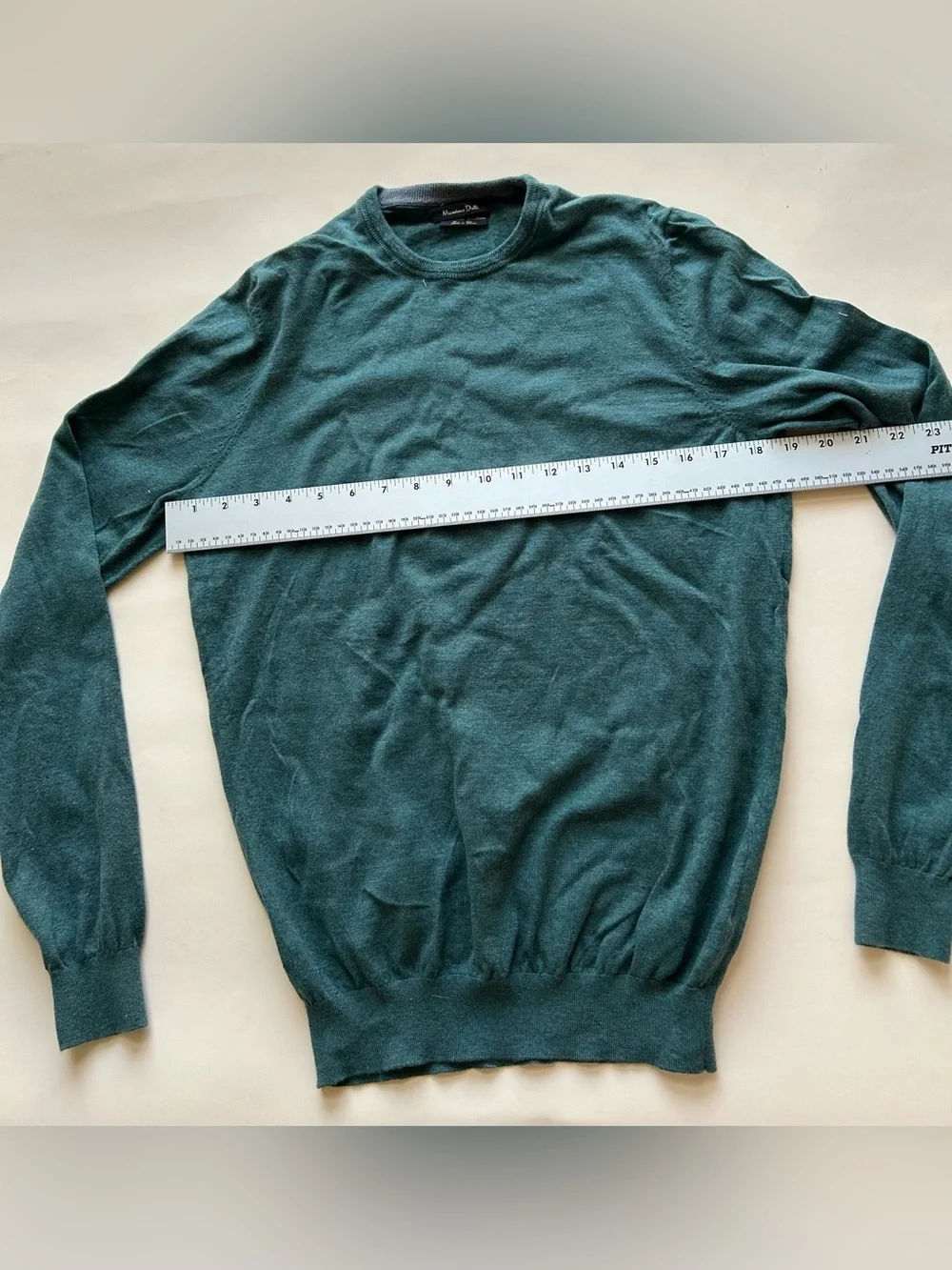 Massimo Dutti Men's Crewneck Sweater in Green size S